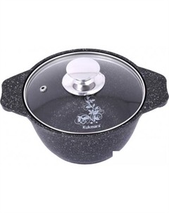 Кастрюля кмт12а (темный мрамор) Kukmara