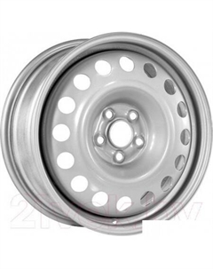 Штампованные диски 9565T 16x6.5" 5x100мм DIA 56.1мм ET 55мм Silver Trebl