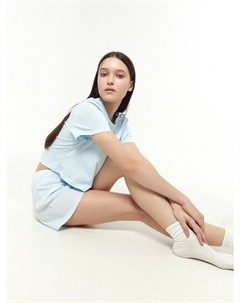 Комплект женский (джемпер, шорты) в голубом цвете Mark formelle