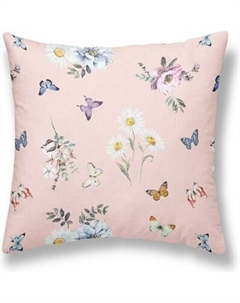 Наволочка Samsara Home Бабочки на розовом 70x70 Сат7070НЦ-7