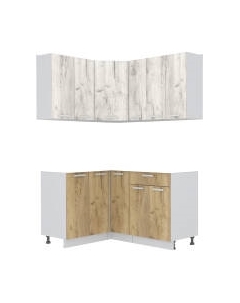 Кухонный гарнитур Интерлиния Мила Лайт 1.2x1.5 без столешницы