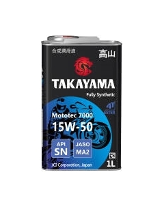 Моторное масло Takayama Mototec 7000 4T 15W50 / 605577