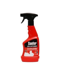 Чистящее средство для ванной комнаты Для удаления известкового налета и ржавчины спрей Sanfor