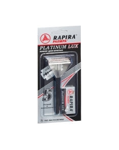 Бритвенный станок Rapira Платина люкс + лезвия