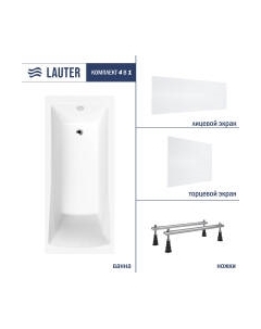 Ванна акриловая Lauter Aurora 180x80 / 21010080