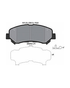 Тормозные колодки Textar 2520201