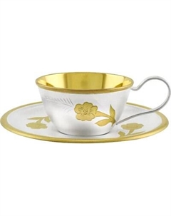 Чашка с блюдцем Кольчугинский мельхиор №6 / С430200225