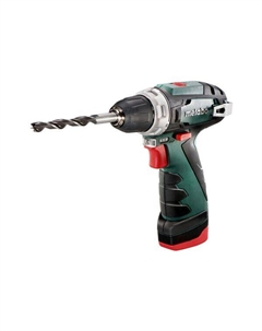 Дрель-шуруповерт PowerMaxx BS Basic (600984000) с 2-мя АКБ Metabo