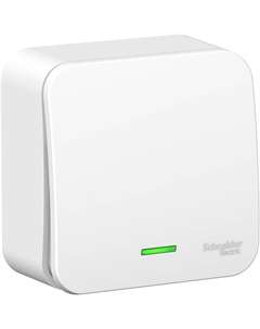 Бел. Выключатель 1-кл. с подсв. изол.пл BLNVA101111 Blanca