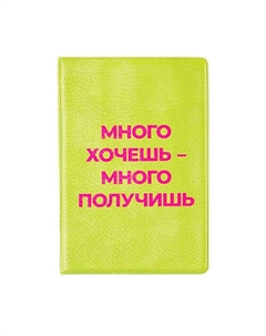 Обложка на паспорт "Много хочешь-много получишь" Spirit of insight