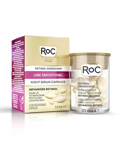 Retinol Correxion разглаживающая ночная сыворотка в капсулах Roc