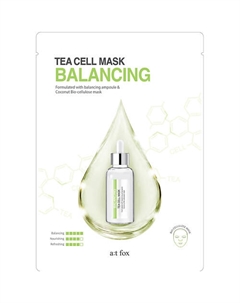 Маска для лица, поддерживающая гидро-липидный баланс кожи Tea Cell Mask Balancing A;t fox