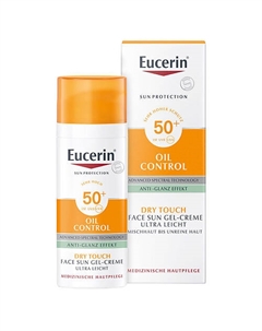 Солнцезащитный гель-крем для проблемной кожи лица Oil Control SPF 50+ 50 Eucerin