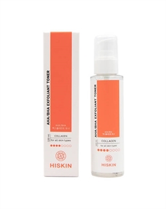 Тонер-эксфолиант для лица с Коллагеном АНА-ВНА 120 Hiskin