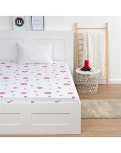 Простыня на резинке 1.5-спальная «. Новогоднее волшебство», 160×200+25 см, бязь Этель