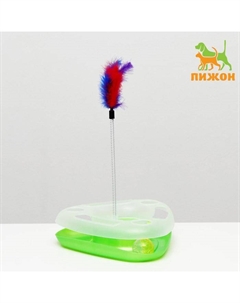 Игровой комплекс «» для кошек «Веселый треугольник», зелёный перламутр Пижон