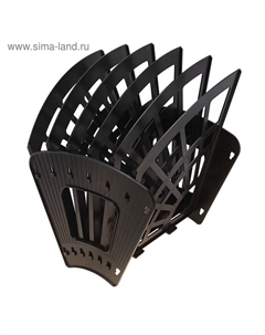 Лоток-веер "Эконом", 6 секций, 5 отделений, чёрный Стамм