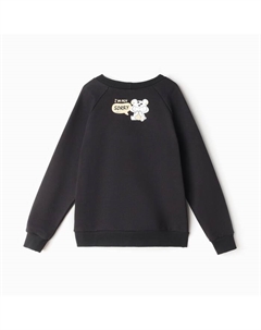 Свитшот детский, чёрный, рост 152 см Minaku