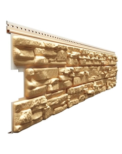 Сайдинг под камень LUX ROCKY, 1780×280 мм, цвет пекан Docke