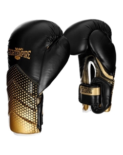 Перчатки боксёрские, CLINCH, чёрно-золотые, размер 12 oz Fight empire