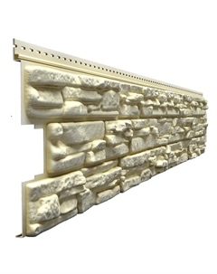 Сайдинг под камень LUX ROCKY, 1780×280 мм, цвет кешью Docke