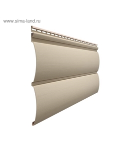 Сайдинг блок - хаус PREMIUM, 3600×243 мм, цвет крем - брюле Docke