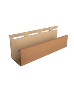 Профиль для сайдинга J30, 3000 мм, цвет каштановый Docke