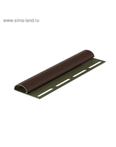 Финишный профиль для сайдинга PREMIUM, 3000 мм, цвет каштан Docke
