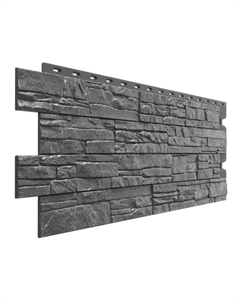 Панель фасадная PREMIUM STEIN, 1098×400 мм, цвет антрацит Docke