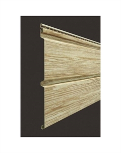 Сайдинг под дерево LUX D6S, 3600×300 мм, брус, цвет рябина Docke