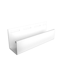 Профиль для сайдинга J30, 3000 мм, цвет белый Docke