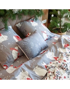 Постельное бельё евро «. Зимние игры», поплин Этель