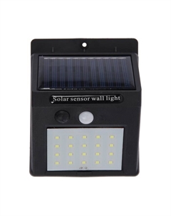 Садовый светильник на солнечной батарее с датчиком движения, накладной, 30 LED, свечение белое Luazon lighting