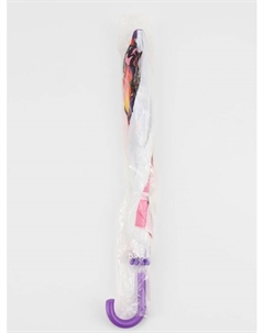 Зонт - трость детский «Единорог», механический, фигурный, 8 спиц, R=35/45 см, d=70 см, розовый/белый Qf