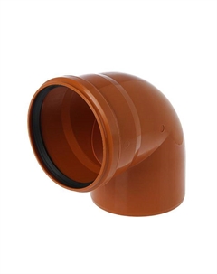 Отвод канализационный FLEXTRON, наружный, d=160, 90° Flextron