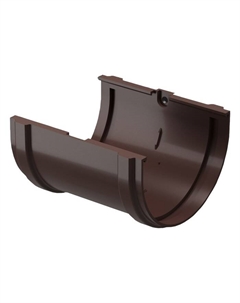 Соединитель водосточного желоба PREMIUM, цвет шоколад Docke