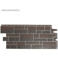 Панель фасадная - R BURG, 946×445 мм, цвет земляной, 0.42 м² Docke