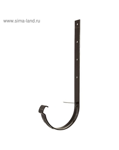 Кронштейн желоба для водосточной системы LUX, металлический, 300 мм, цвет шоколад Docke