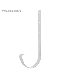 Кронштейн желоба для водосточной системы LUX, металлический, 300 мм, цвет пломбир Docke