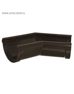 Угол водосточного желоба LUX, 135°, цвет шоколад Docke