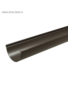 Желоб водосточный LUX, 3000 мм, цвет шоколад Docke