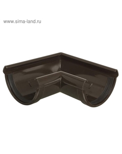 Угловой элемент желоба LUX, 90°, цвет шоколад Docke