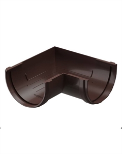 Угол водосточного желоба PREMIUM, 90˚, цвет шоколад Docke