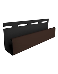 Профиль для сайдинга J18, 3000 мм, цвет шоколадный Docke