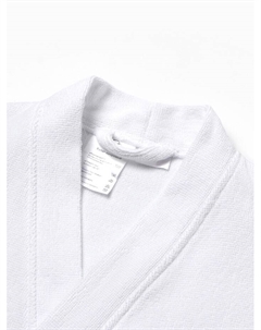 Халат махровый, женский, р 50-52 цвет белый, 100% хлопок, 320 г/м² Этель