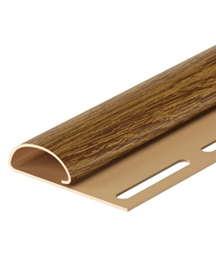 Финишный профиль LUX, под дерево, 3000 мм, цвет миндаль Docke