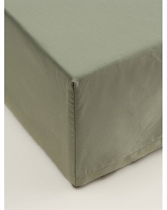 Простыня на резинке 1.5-спальная «», 160×200+30 см, оливковая, сатин Этель