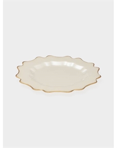 Тарелка подстановочная Rosella, d=33 см, стекло, бежевая Magistro