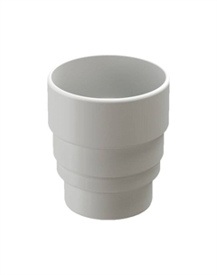 Муфта - переходник для водостока LUX, цвет пломбир Docke