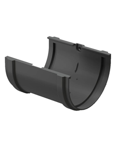 Соединитель водосточного желоба PREMIUM, цвет графит Docke